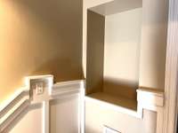 Niche for another practical storage solution for your books or showcase your arts, plants, or other decorative items.