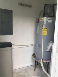 Water Heater outside the house.