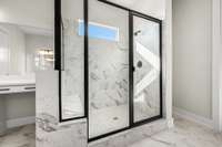 Huge walk in shower