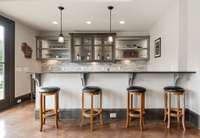 Serve up the cocktails from this full service wet bar