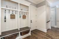 Stay organized with the arrival center that's located right off the garage & laundry room and nearby the elevator