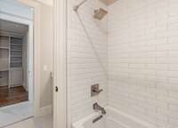 Shared shower/tub room