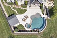 Other notable amenities: whole house surround sound system including the back porch and the pool gazebo; irrigation system; alarm pre-wire; 665 sq ft in the unfinished basement; central vacuum system