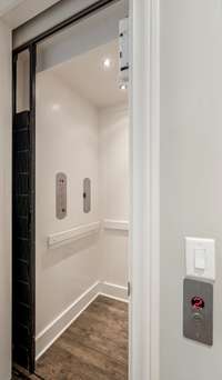 3 level elevator provides ease of access between floors