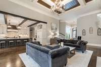 The open flowing floorplan makes entertaining a pleasure