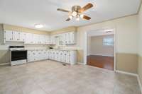 The kitchen/dining room combo.
