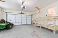 The garage has a ramp that can be removed if needed.