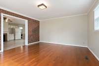 The bonus room is large.