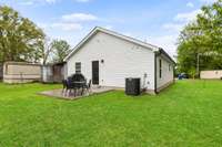 Concrete patio in your backyard is the perfect spot for outdoor dining, grilling, relaxing and just enjoying the outdoors!