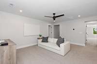 It’s separation from the main level, making it ideal for multi-generational living or growing families who need space to spread out.