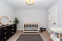The third bedroom is currently being using as a nursery.  It, too, has a walk-in closet.