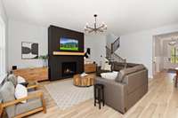 The heart of the home is the open-concept living area.