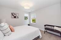 This 4th bedroom has a walk-in closet.