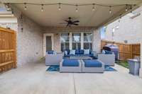 Covered back deck is perfect for enjoying those mild Tennesee nights