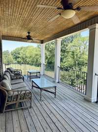 2nd level covered patio. Very quiet location just off of the Bonus Rm.