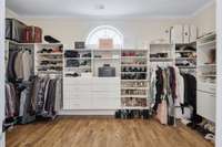 Walk in closet is substantial!