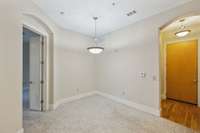 The double doors to the left enter into the Owner's private space.