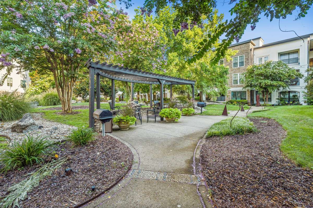 The windows give you wonderful views of this gorgeous courtyard. This unit is to the far right.