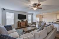 Living Room w sound sound speakers