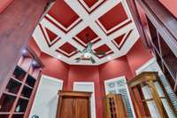 Custom ceiling work is gorgeous!