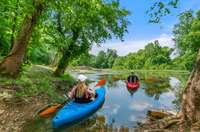 Perfect access to jump in and kayak down to the Cumberland River. Kayakers Virtually staged!