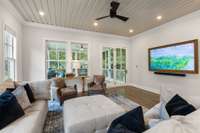 Family Room with great windows and hardwood floors.