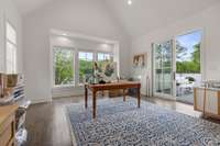 Private deck beyond