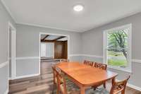 Great windows for lots of natural light.