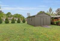 Huge shed with new paint and new roof.