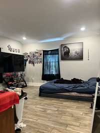 This is the first bedroom downstairs which is quite a good size.