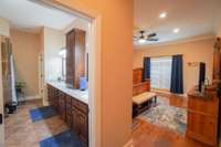 Primary Suite is in a separate wing of the house and has its own hvac unit.