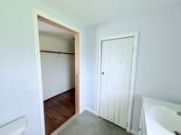 walk-in closet, primary bathroom