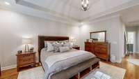 Spacious walk in closet included