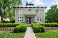 A classic foursquare that has been meticulosuly renovated inside and out