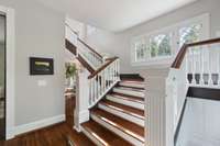 And a grand staircase to match the grand entrance