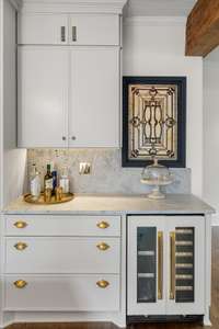 Dual temperature wine & beverage fridge
