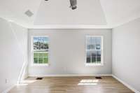 ...nice natural lighting overlooking the back yard...