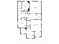 2nd Level layout.  Floorplan created with an app, mostly accurate but may have some discrepancies.