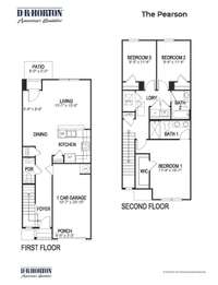 Welcome to the Pearson  1418 sqft 3 Bed 2.5 Bath