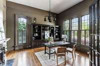 Large Office/Study that leads into Primary Suite