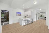 **For marketing purposes only. To show what the basement flooring could look like.