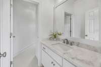 Private vanity of Jack-n-Jill bath.