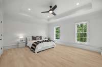 **For marketing purposes only. To show what the basement flooring could look like.