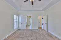 Master bedroom with private ensuite