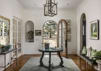 This entry foyer is a HAPPY HELLO!