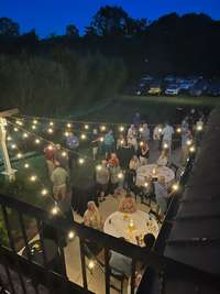 Notice the very back yard doubles as a parking lot without even impeding the event space.