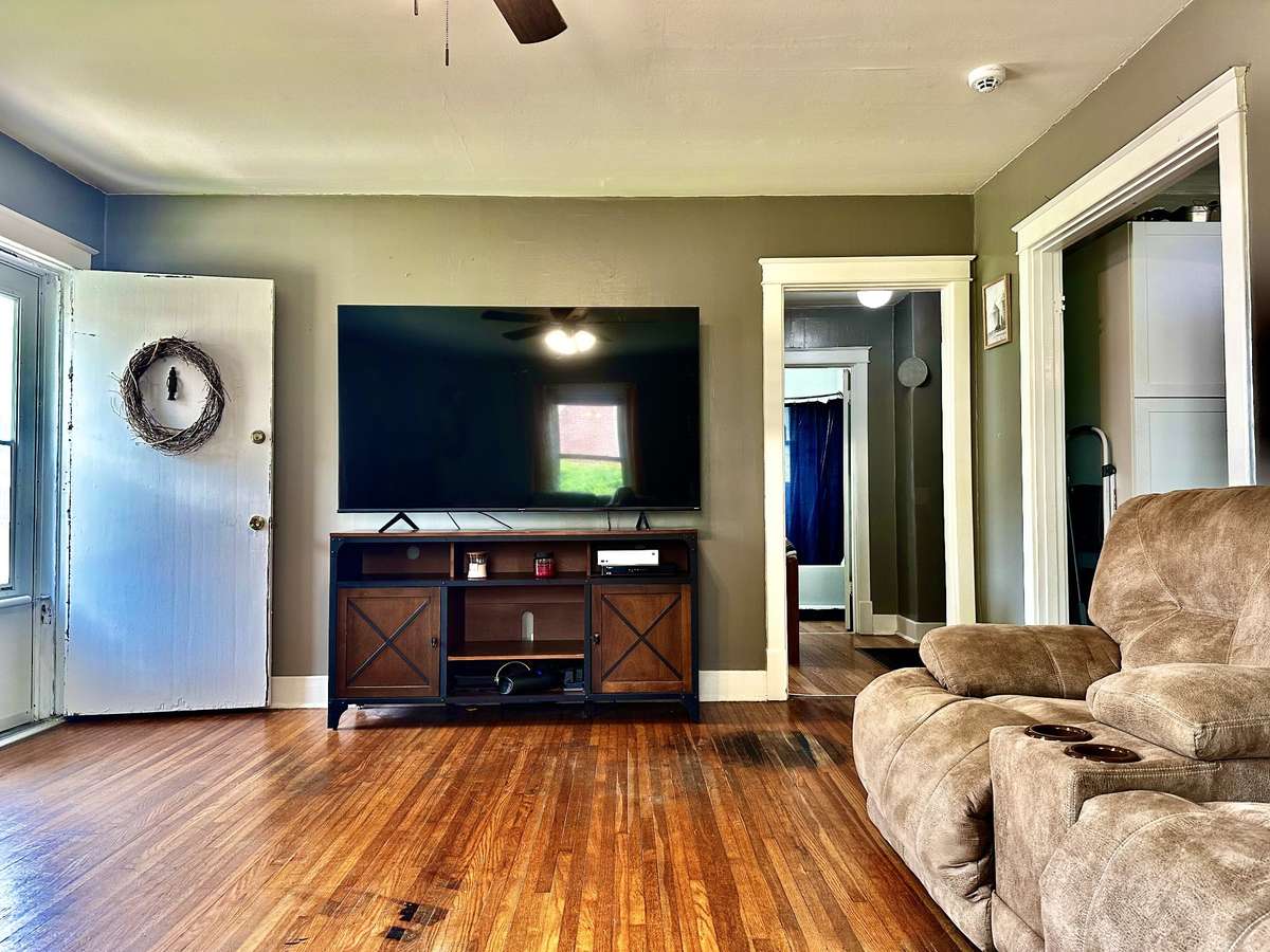 Living Room features beautiful Hardwood Floors