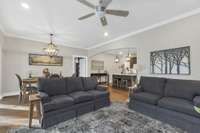 The arched entryways give a feel of elegance as you walk through the home.