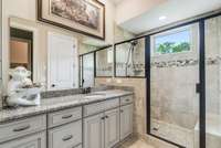 Large stand up shower in 3rd bedroom downstairs