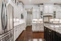 Under cabinet lighting throughout kitchen